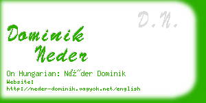 dominik neder business card